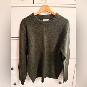 J. Crew Men's Forest Green Crewneck Sweater
